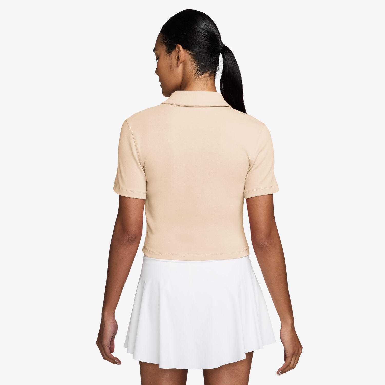 Polo de Mulher W Court Heritage Crop Branco-2