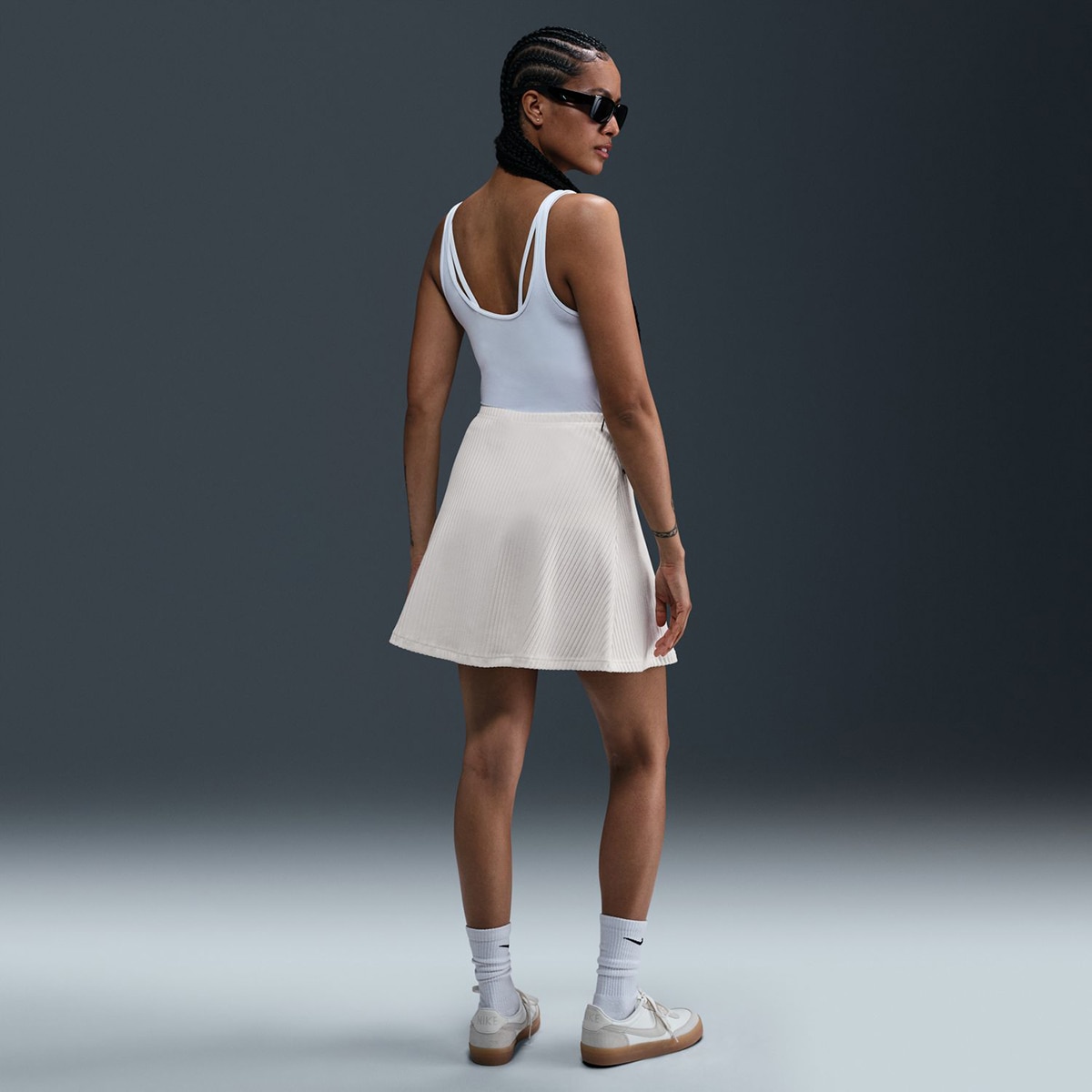 Saia de Mulher Sportswear Chill Rib Branco-8