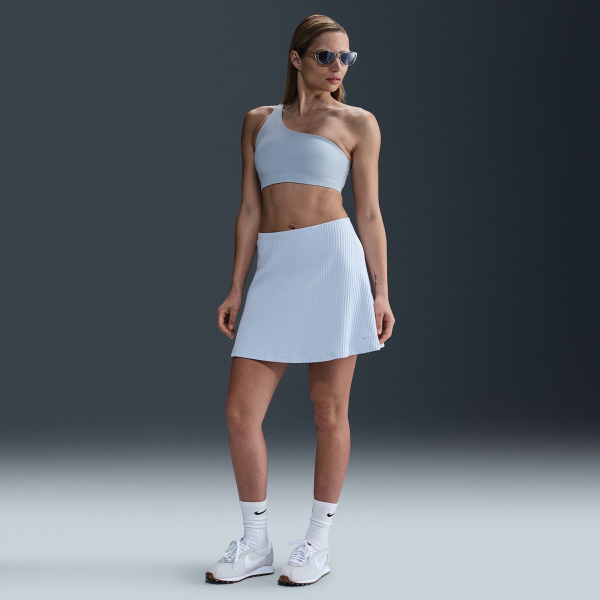 Saia de Mulher Sportswear Chill Rib Azul-1