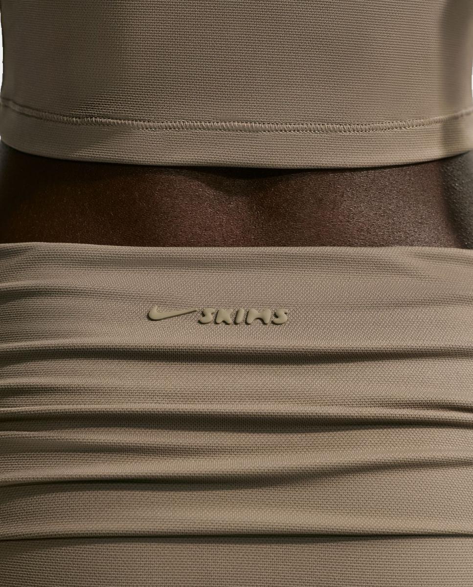 Falda pantalón de mujer Airy NikeSKIMS - Marrón Marrón-6