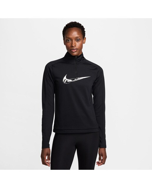 T-shirt de mulher Swoosh Nike Preto-1