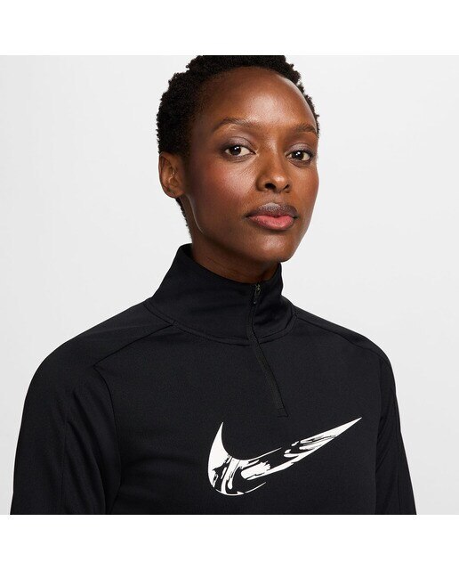 T-shirt de mulher Swoosh Nike Preto-3