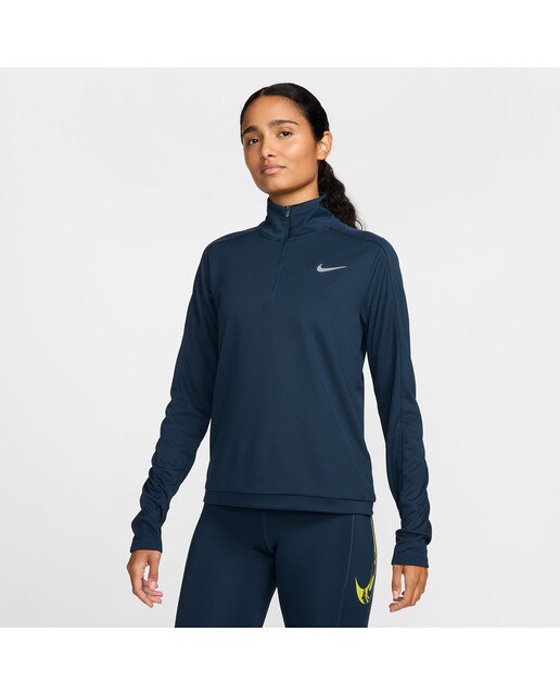 Sweatshirt de mulher Dri-FIT Pacer Nike Azul-escuro-1
