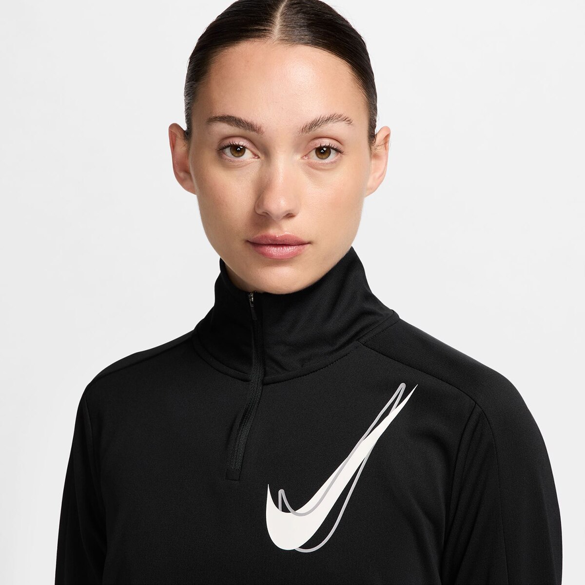 T-shirt de mulher Swoosh Nike Preto-3