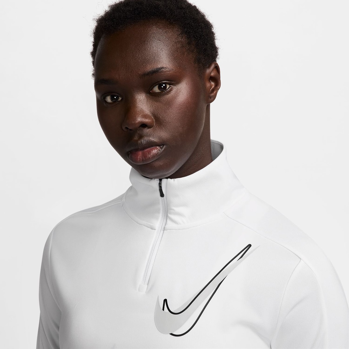T-shirt de mulher Swoosh Nike Branco-3