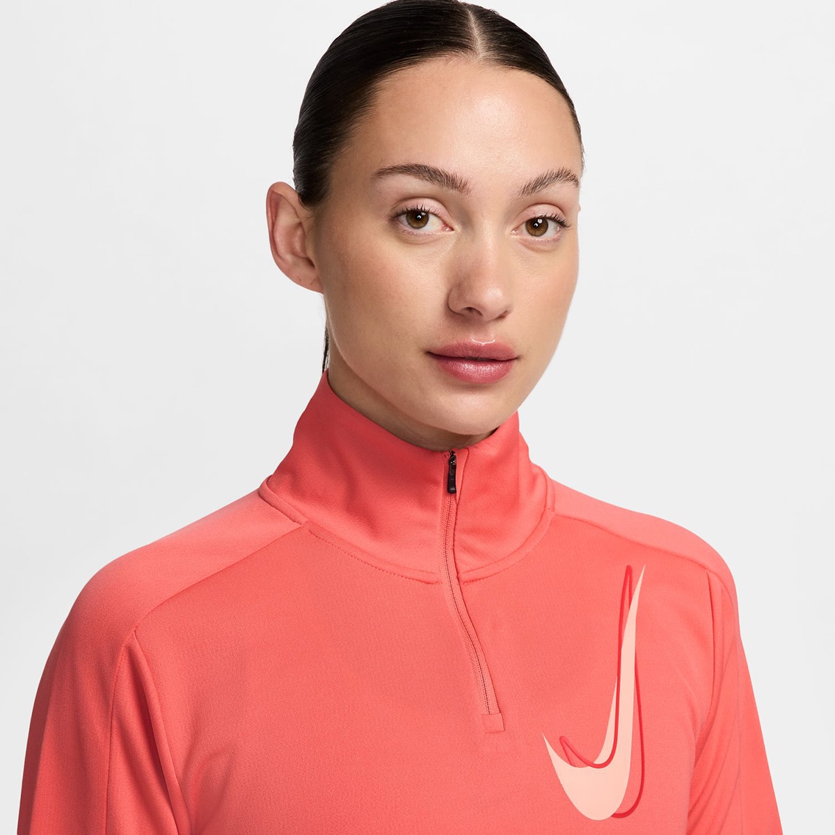 T-shirt de mulher Swoosh Nike Coral-3