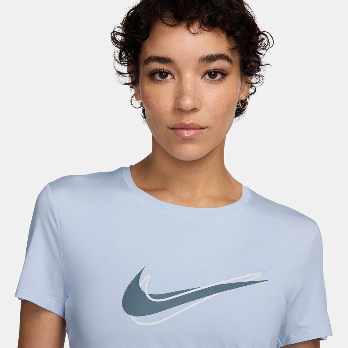 T-shirt de Mulher One Swoosh Azul-3
