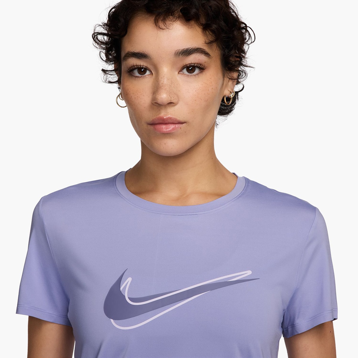 T-shirt de Mulher One Swoosh Lilás-3