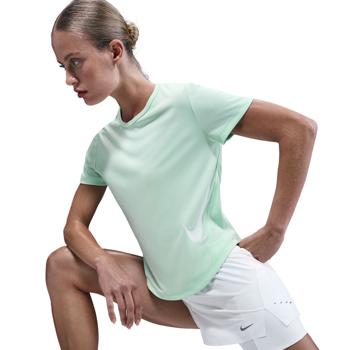 T-shirt de Mulher Tempo Swoosh Verde-4