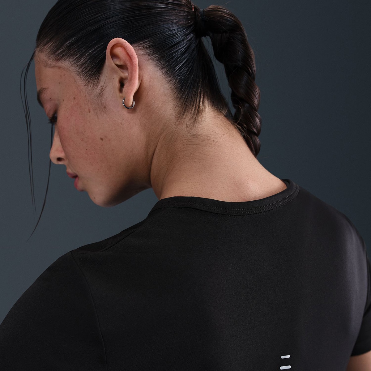 T-shirt de Mulher Tempo Swoosh Preto-5