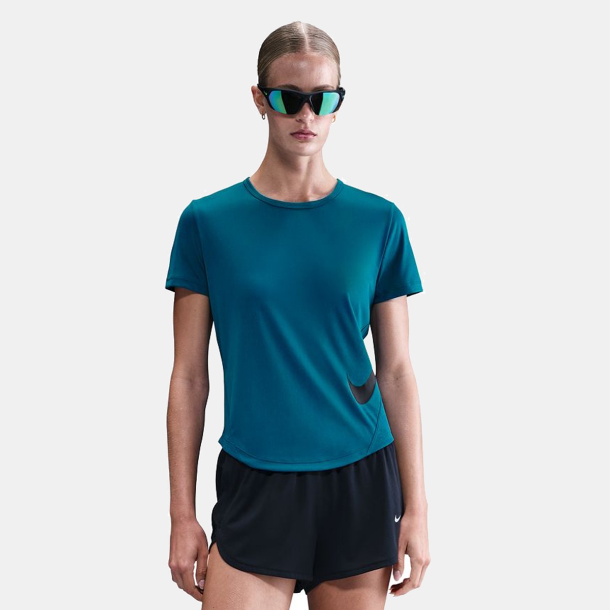 T-shirt de Mulher Tempo Swoosh Verde-1