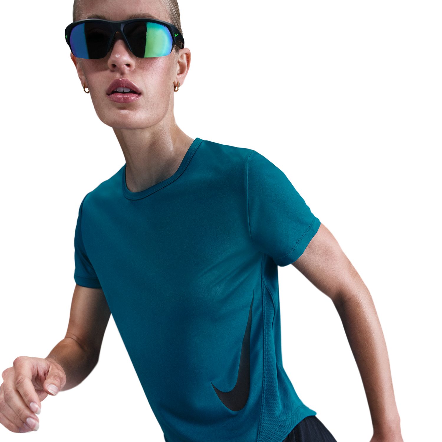 T-shirt de Mulher Tempo Swoosh Verde-4