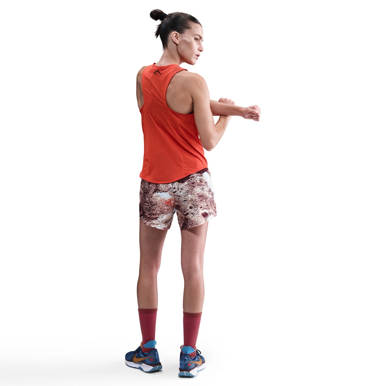 T-shirt de Mulher Trail Dfadv Singlet Laranja-2
