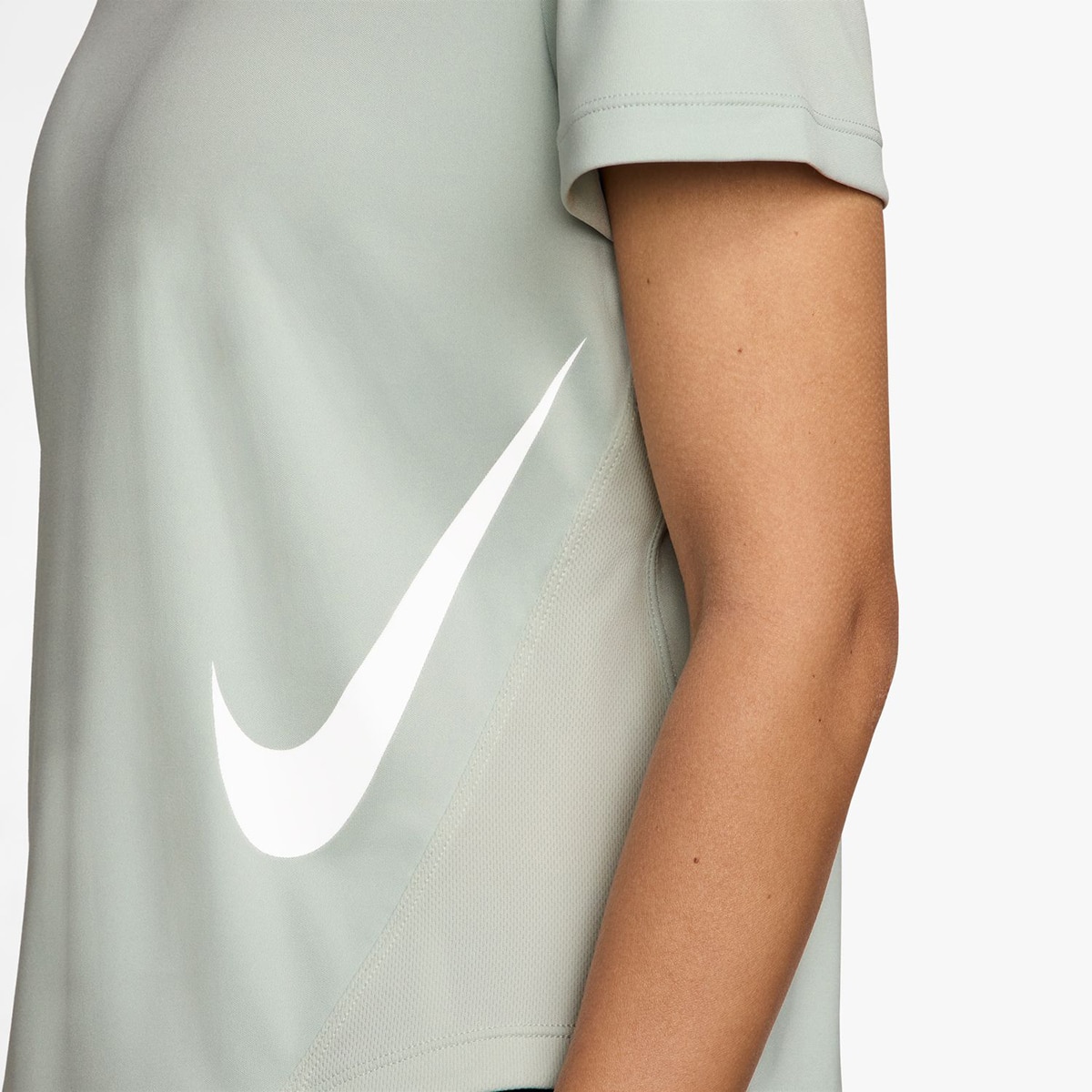 T-shirt de Mulher Tempo Swoosh Run Cinzento-3