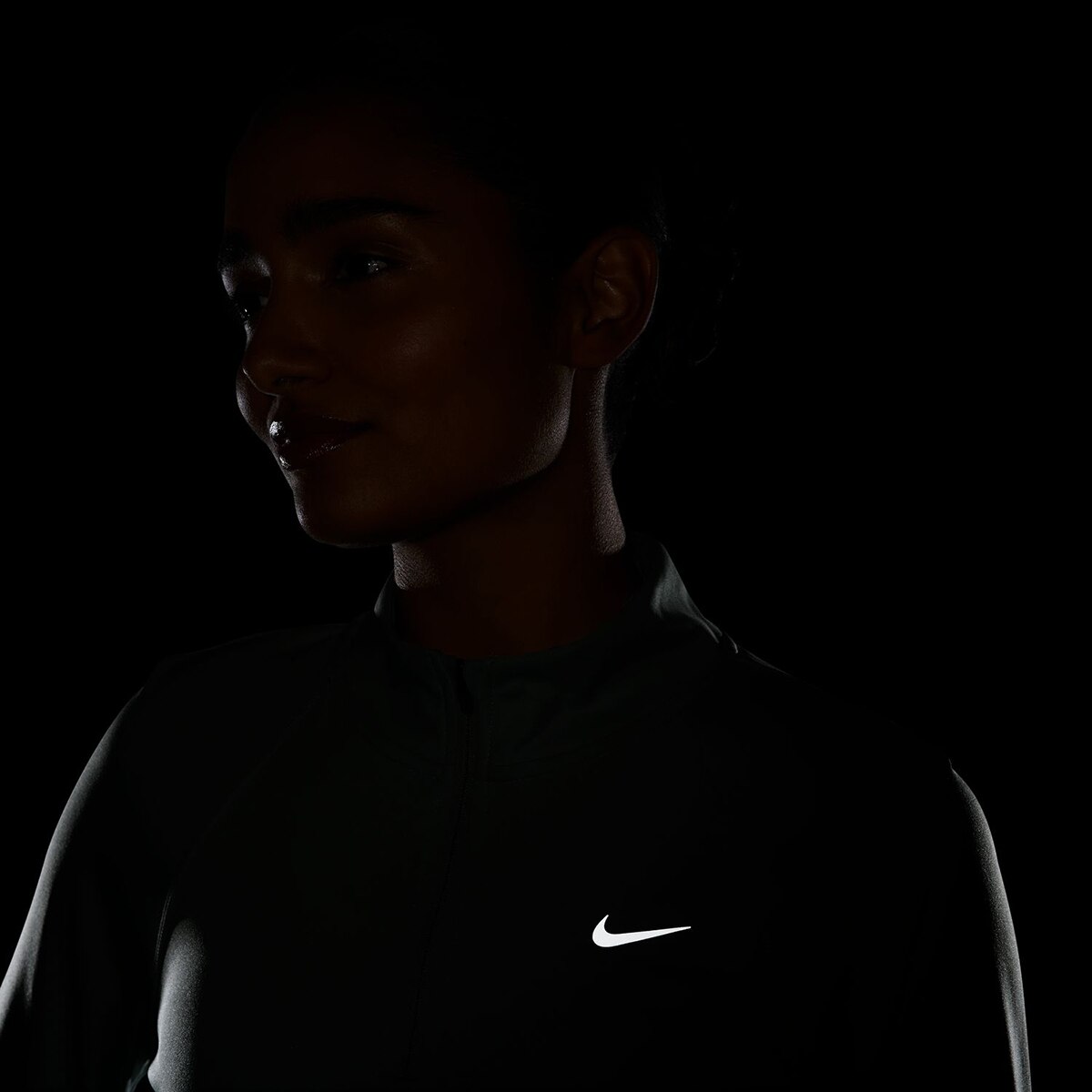 T-shirt de Mulher Tempo Swoosh Cinzento-4