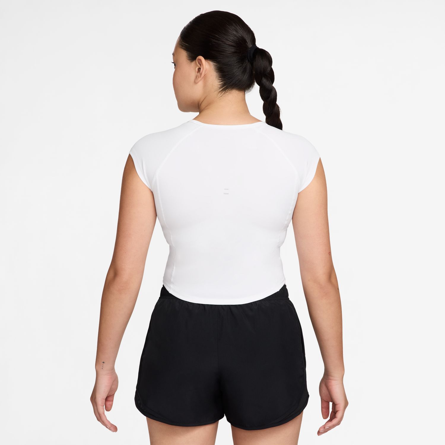 T-shirt de Mulher W Nk Tempo Swoosh Run DF SS Branco-2