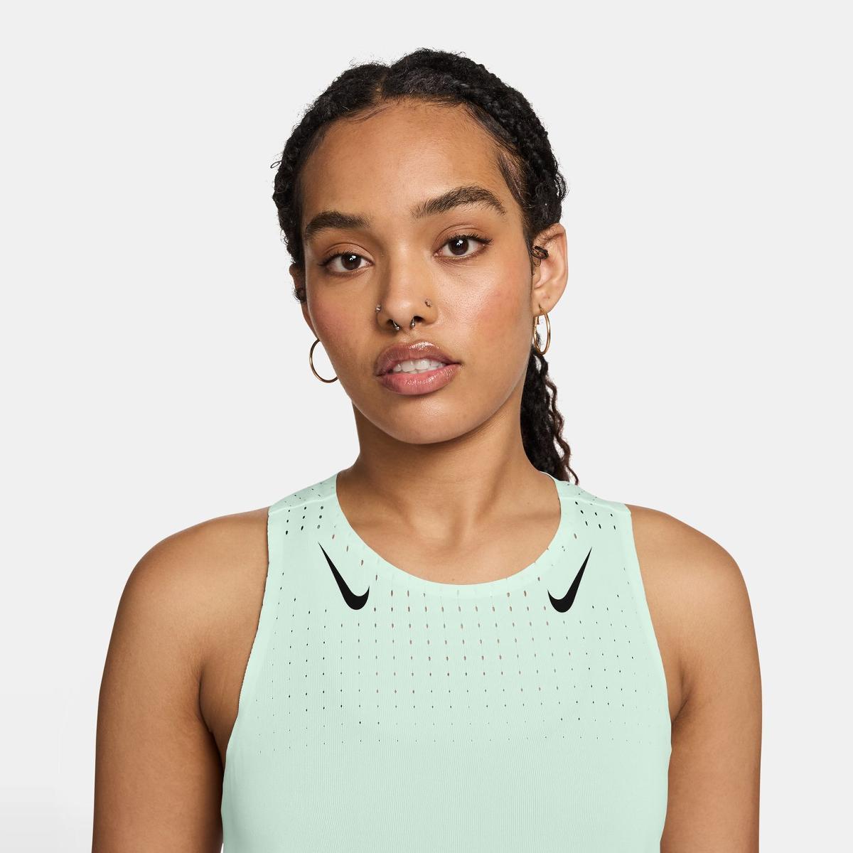 T-shirt de Mulher AeroSwift DF Singlet Verde-3
