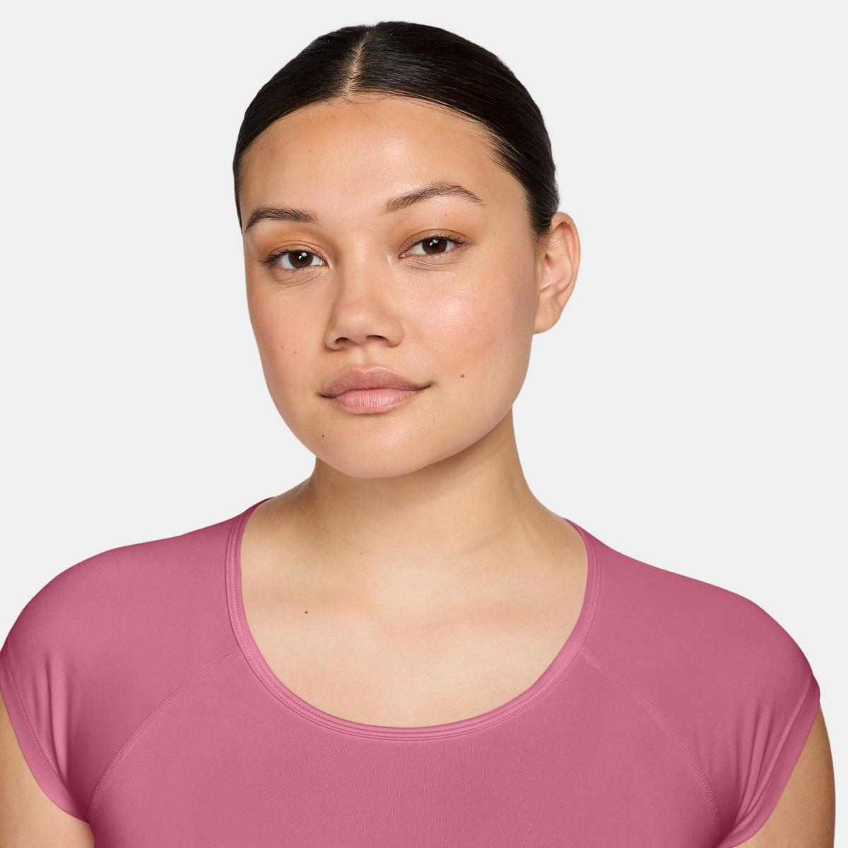 T-shirt de Mulher Tempo Swoosh Run DF Rosa-3