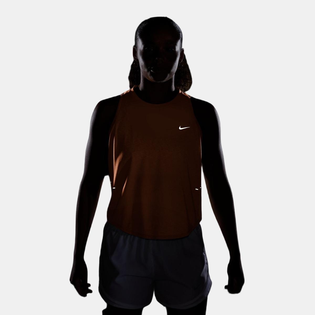 T-shirt de Running de Mulher W NK Swift Nvlt Brthe Tank Laranja-4