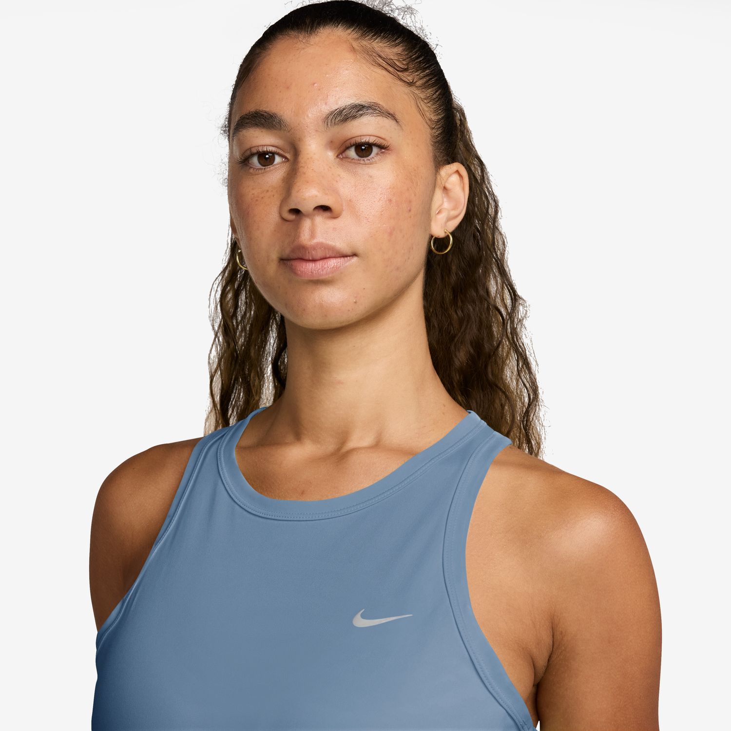 T-shirt de Mulher W Nk Tempo DF Tank Azul-3