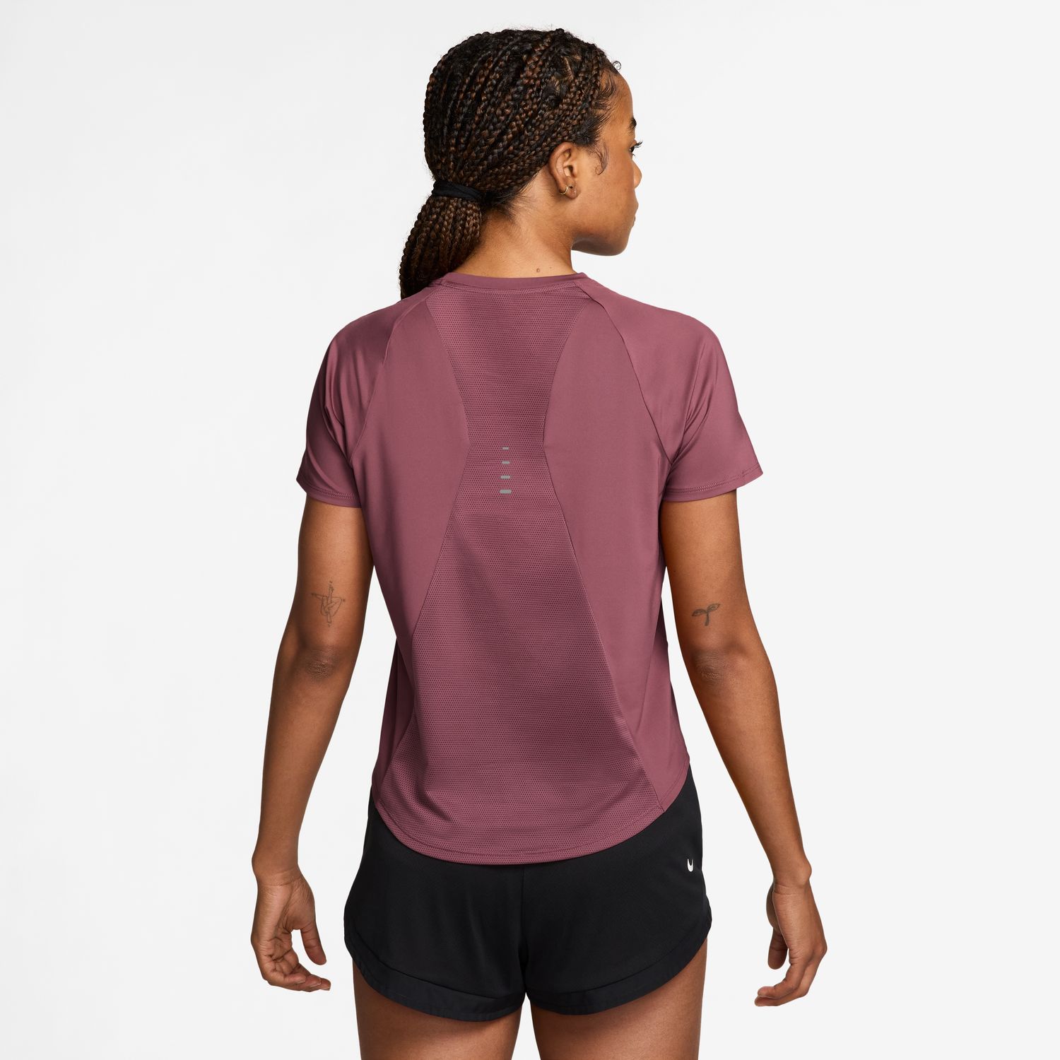 T-shirt de Mulher W Nk Swift DF Top SS Stndrd Vermelho-2