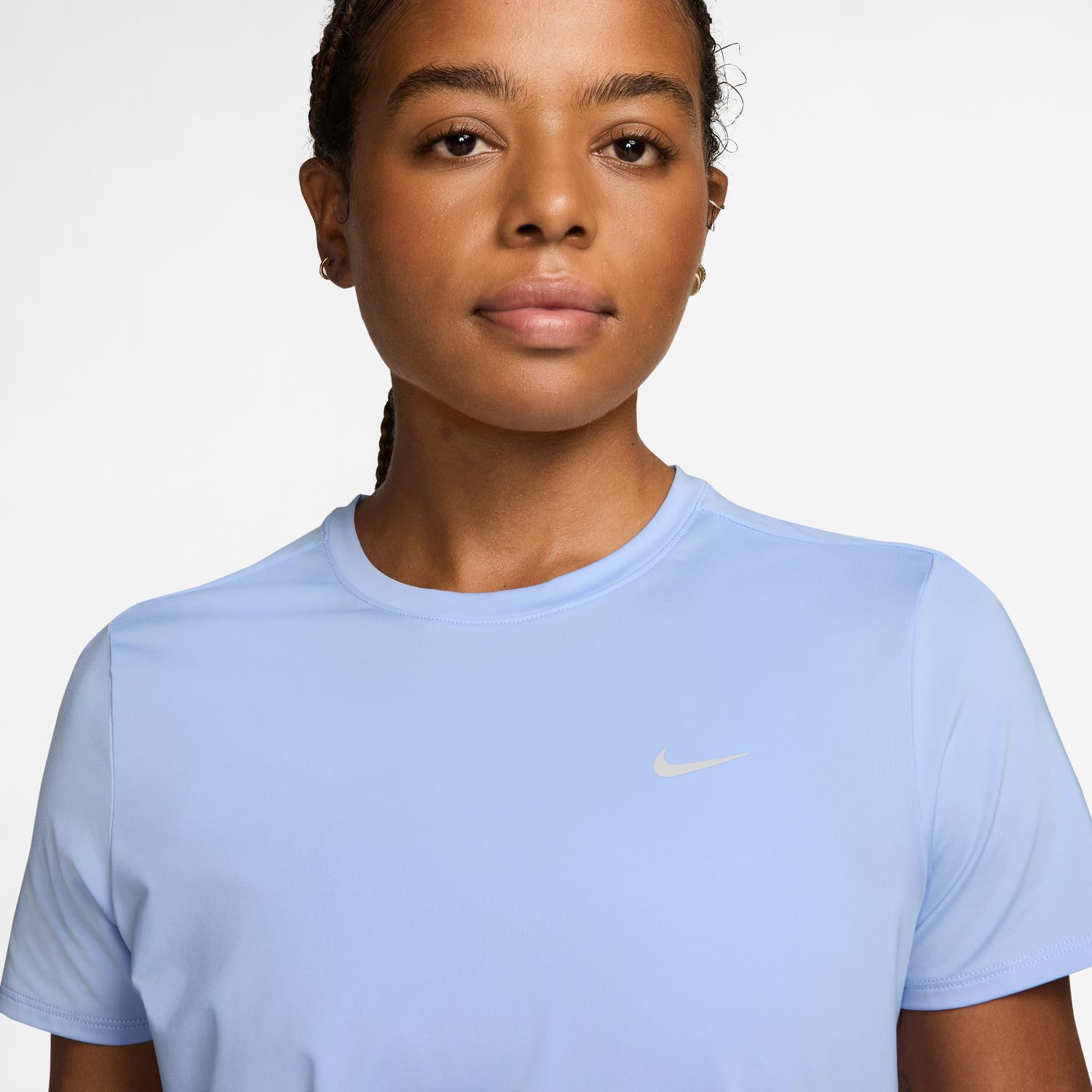 T-shirt de Mulher W NK SWIFT DF TOP SS STNDRD Azul-4