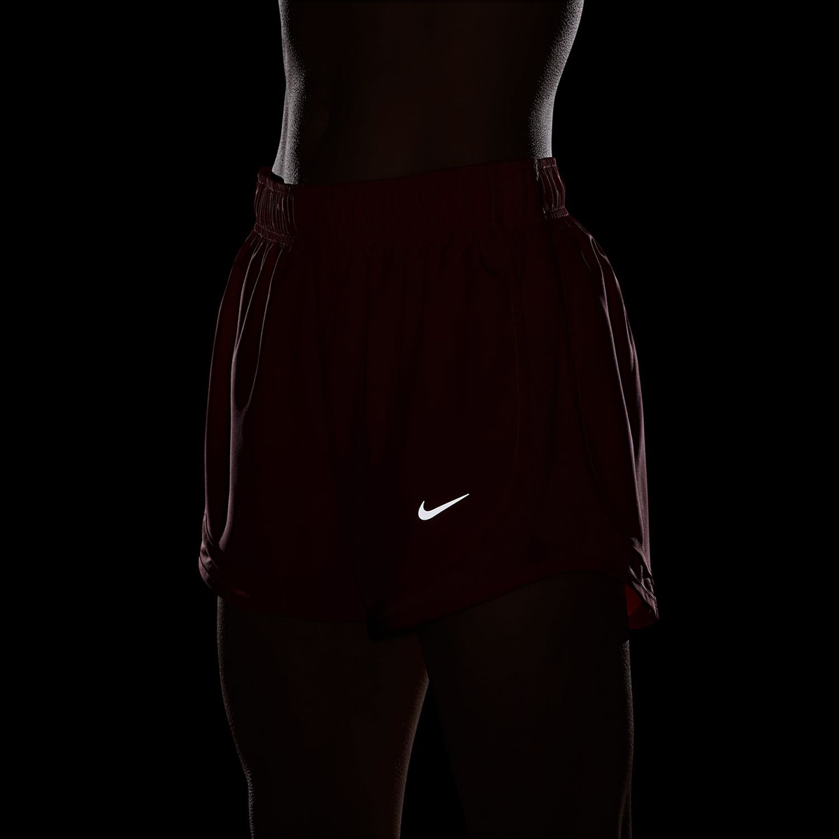 Calções de Mulher Tempo 3'' Vermelho-3