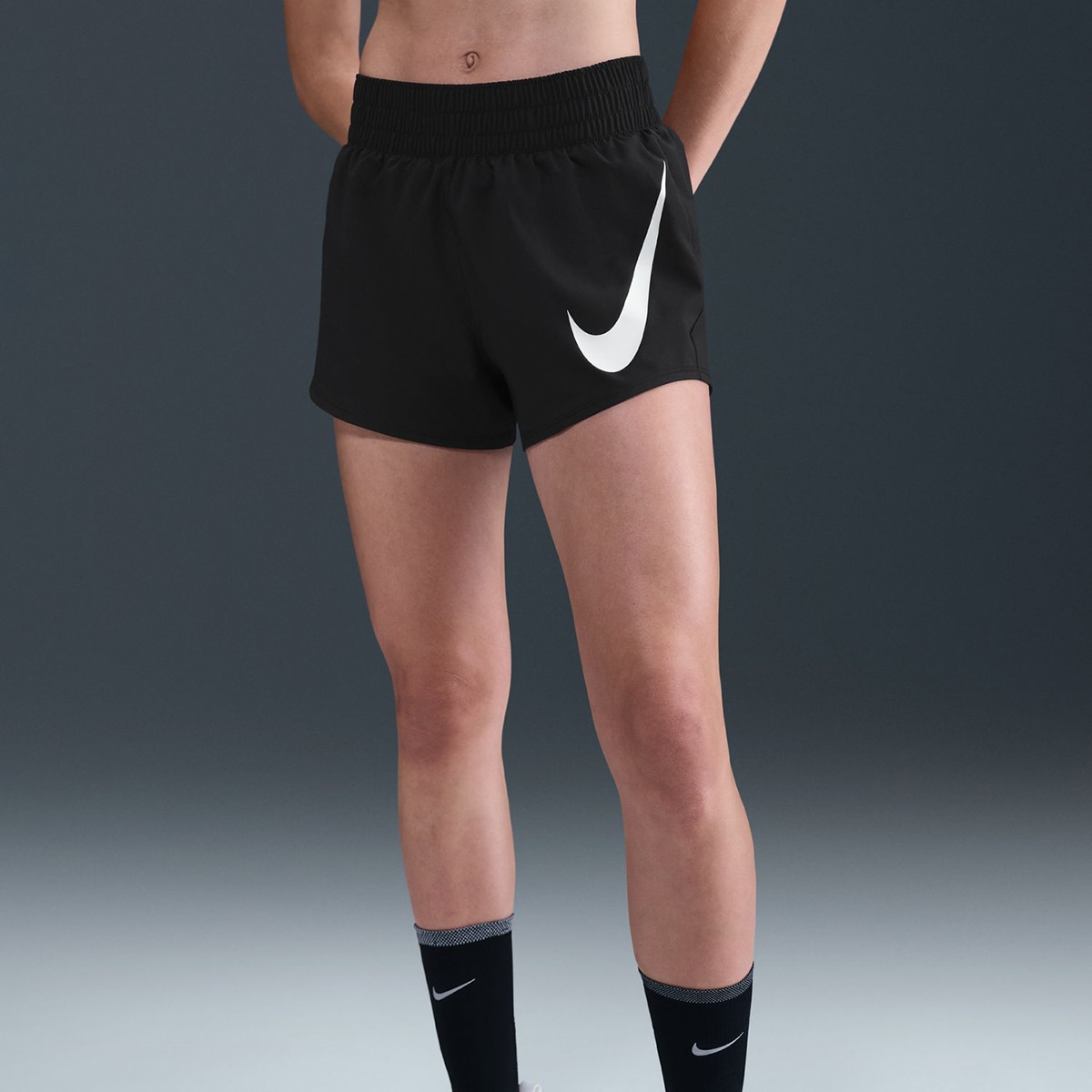 Calções de Mulher One Swoosh Preto-4