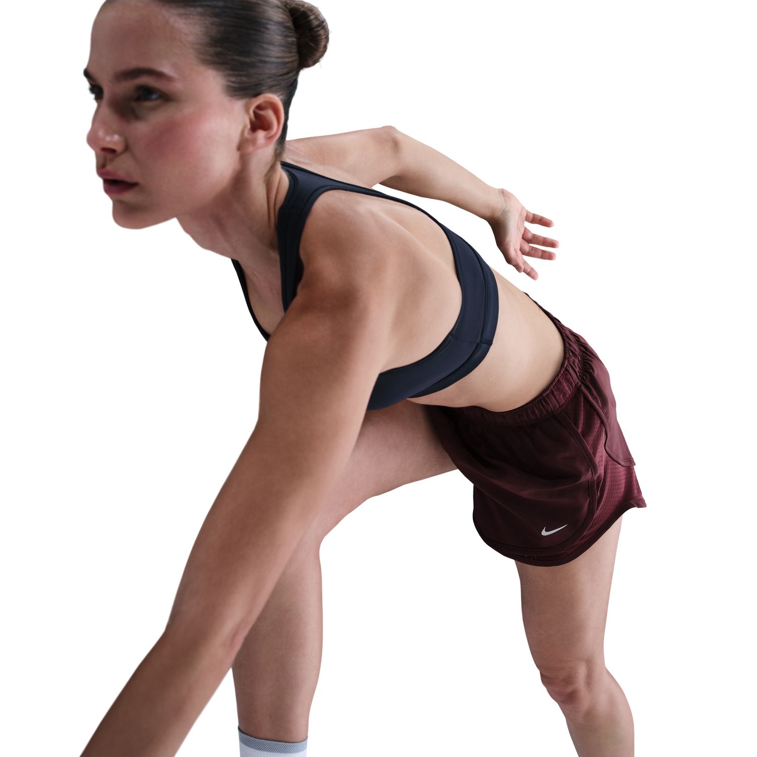 Calções de Mulher Tempo Bordeaux-4