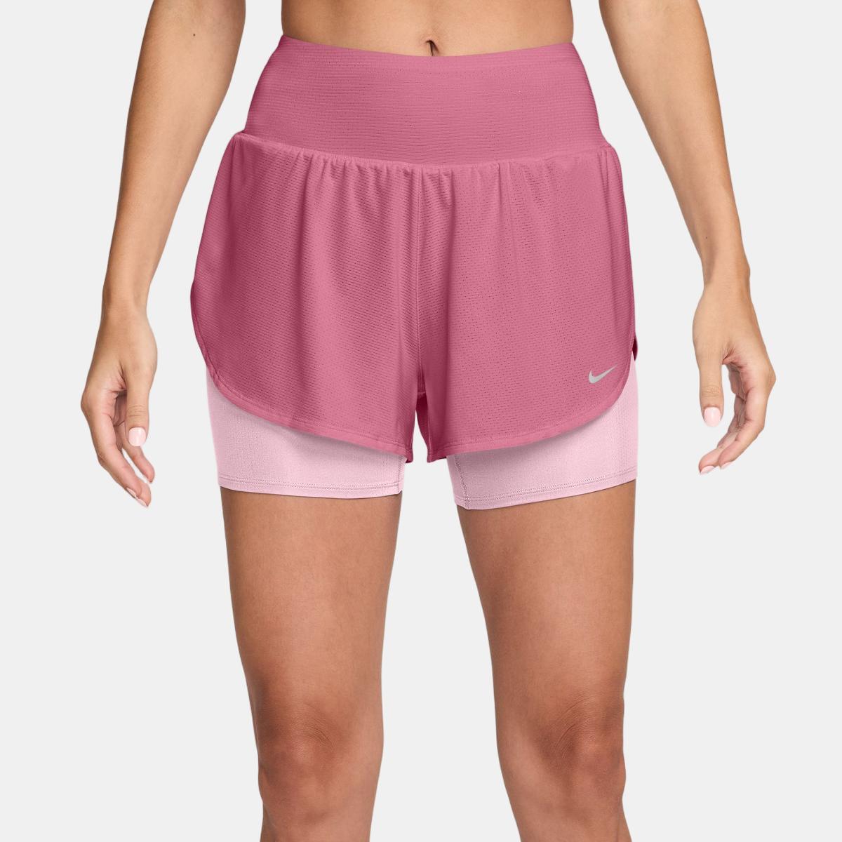 Calções de Mulher Tempo Flow Mesh DF 2in1 Short Rosa-1