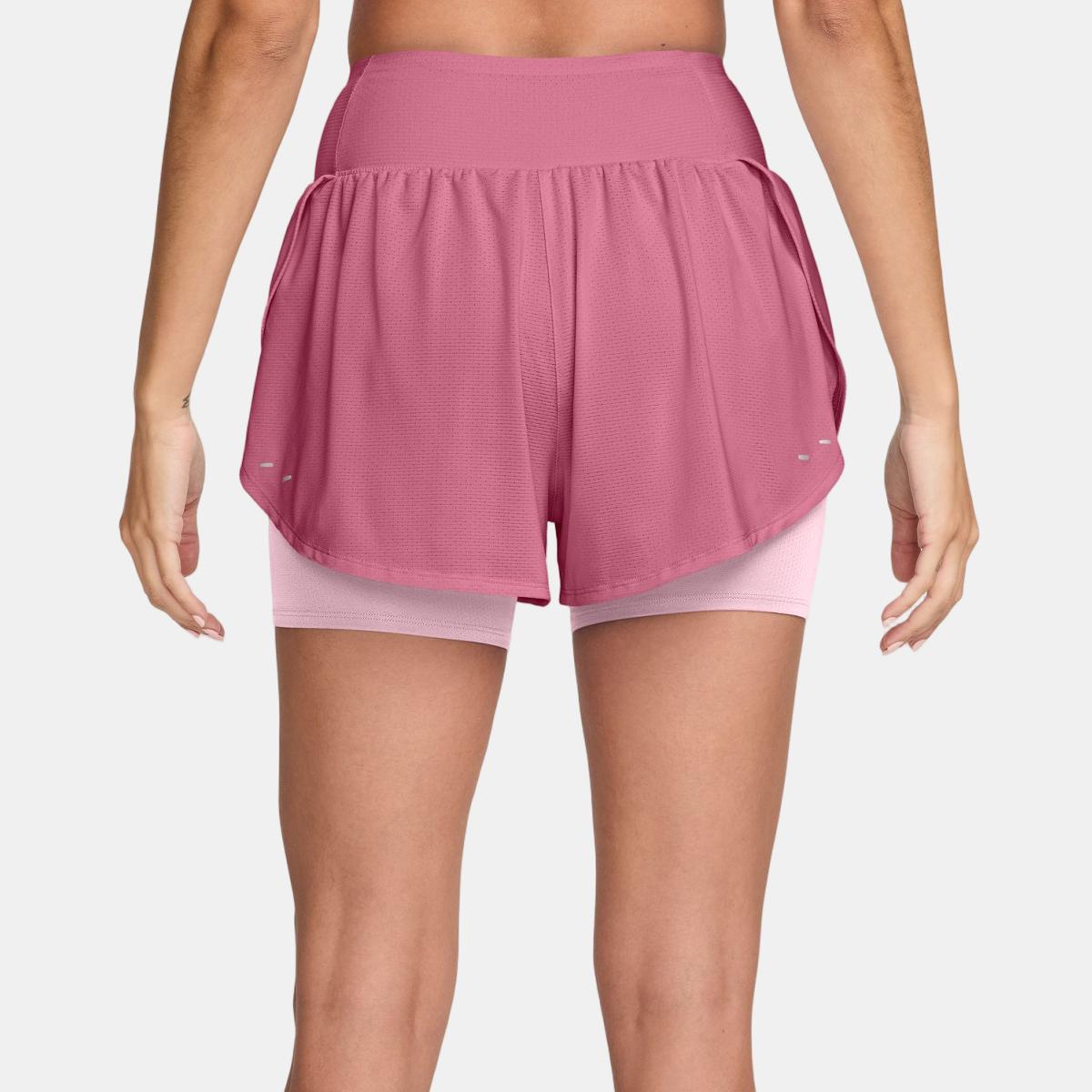 Calções de Mulher Tempo Flow Mesh DF 2in1 Short Rosa-2