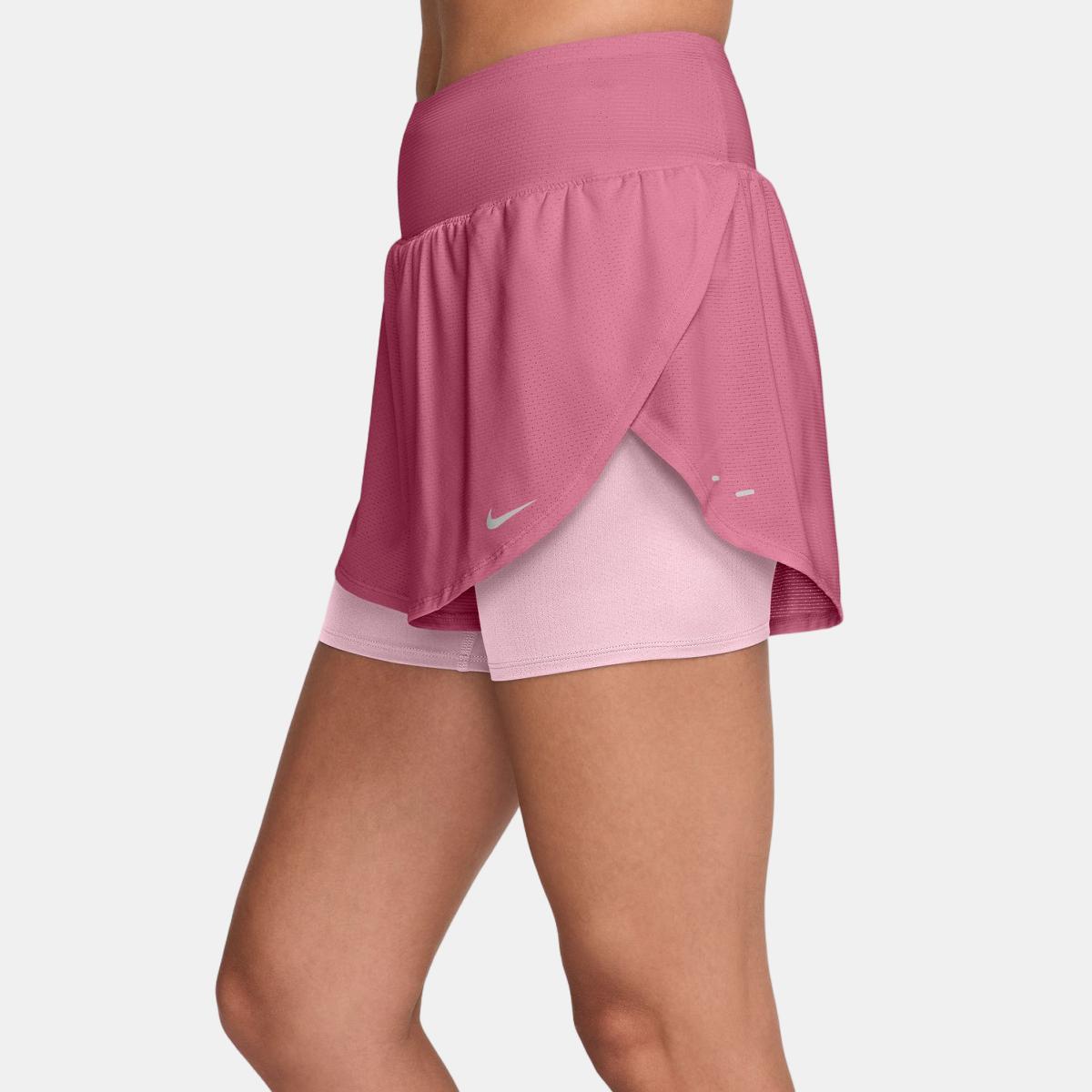 Calções de Mulher Tempo Flow Mesh DF 2in1 Short Rosa-3
