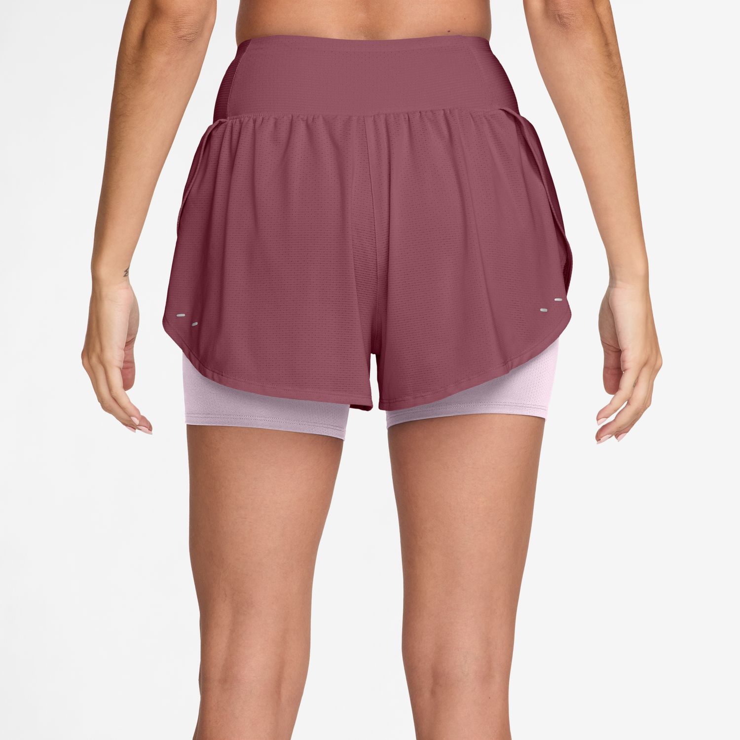 Calções de Mulher W Nk Flow Mesh DF 2N1 Vermelho-2