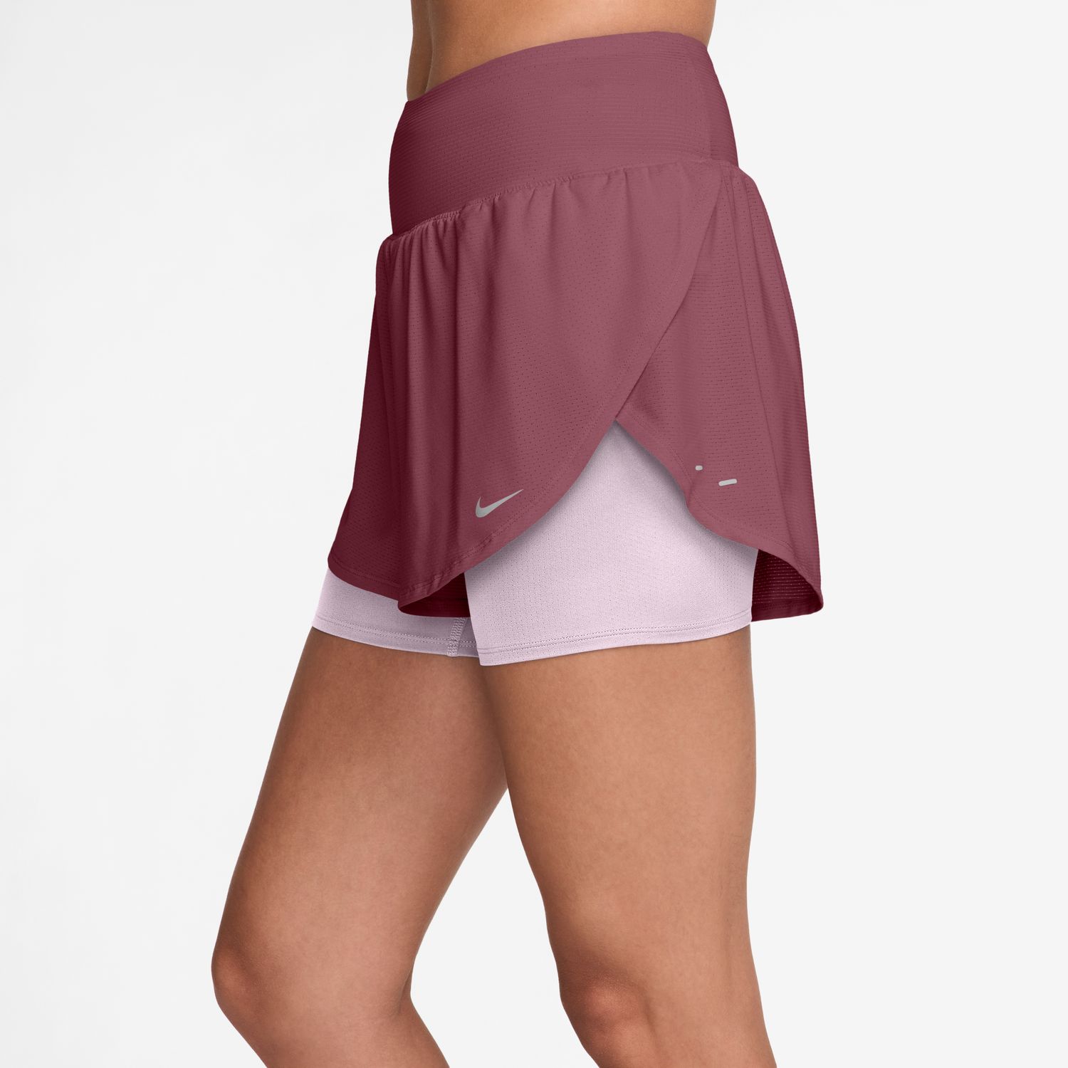Calções de Mulher W Nk Flow Mesh DF 2N1 Vermelho-3
