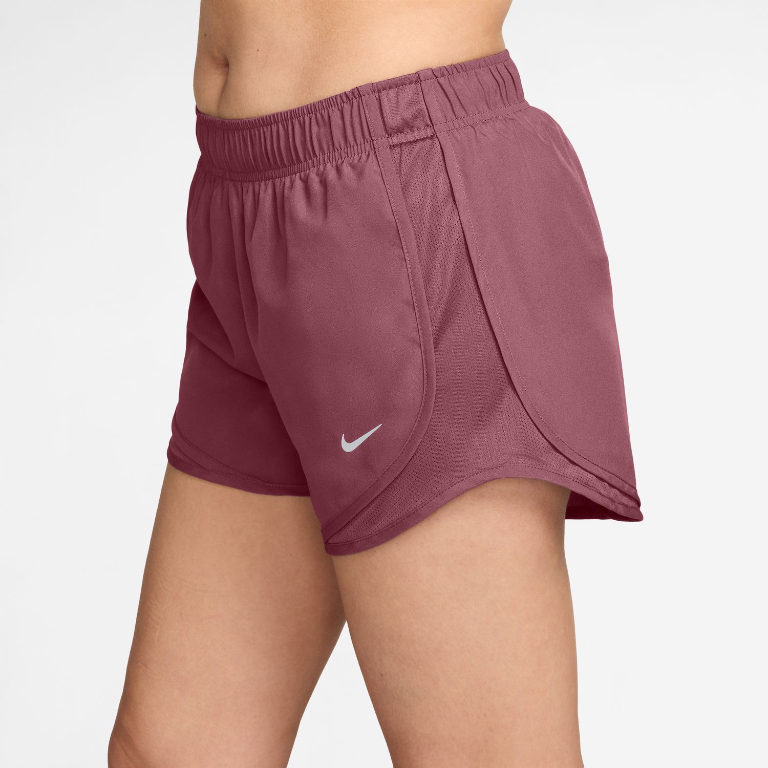 Calções de Mulher W NK Tempo DF MR 3" Short Vermelho-3