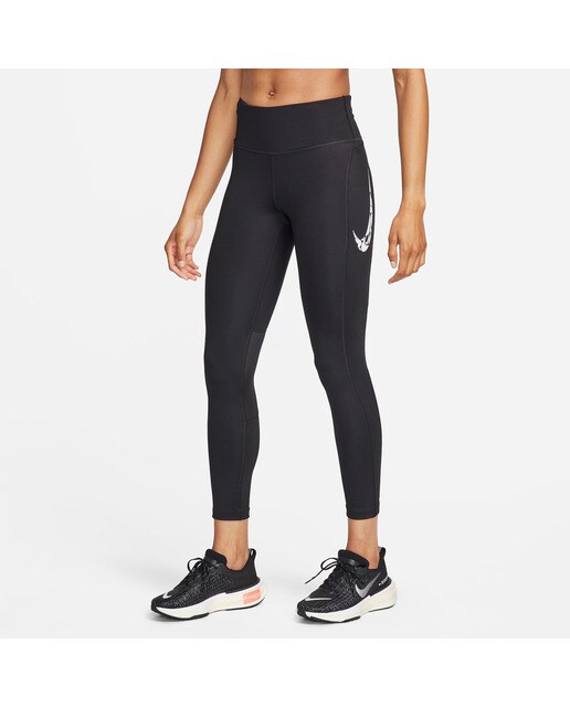 Leggings de Mulher Swoosh Fast Preto-1