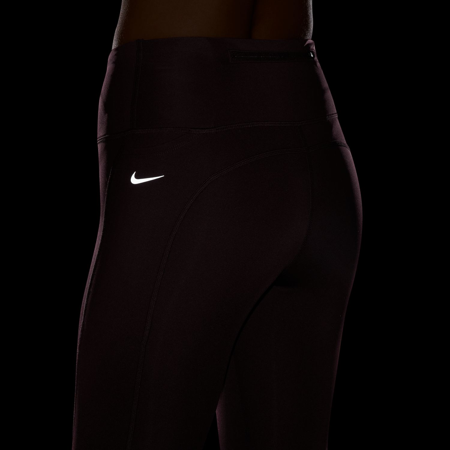 Calças de malha de mulher Fast Nike Vermelho-4