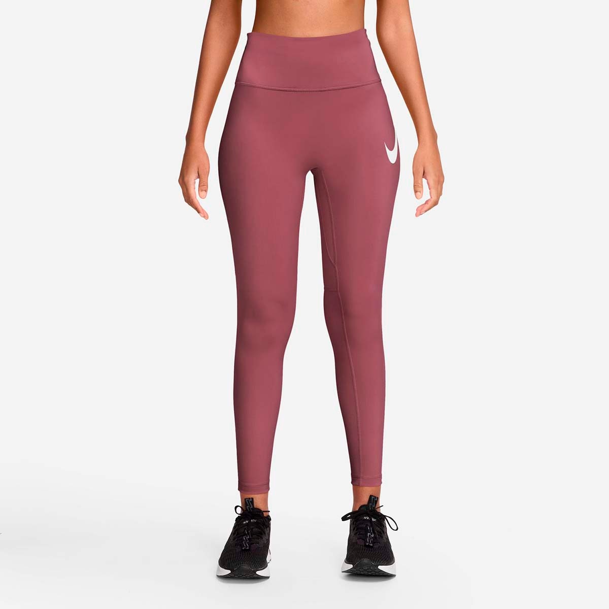 Malla larga de mujer W Nk DF Tempo HR 7/8 Tgt Swhbr Nike - Rojo Rojo-1