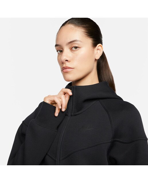Sweatshirt de Mulher Sportswear Tech Fleece Windrunner Preto-3