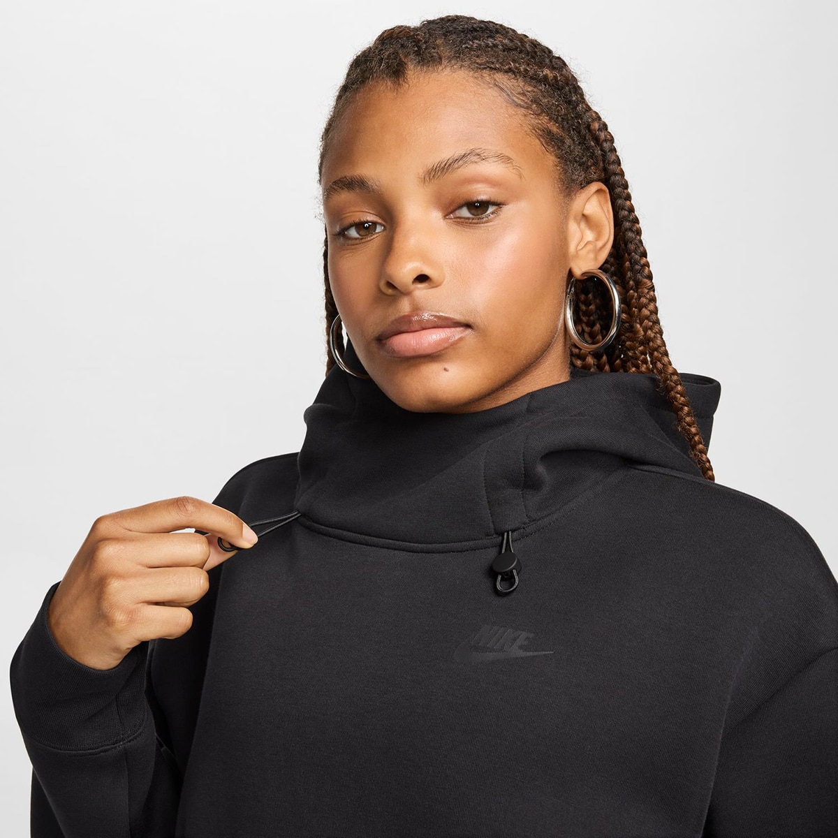 Sweatshirt de mulher Sportswear Tech Fleece Nike Preto-5