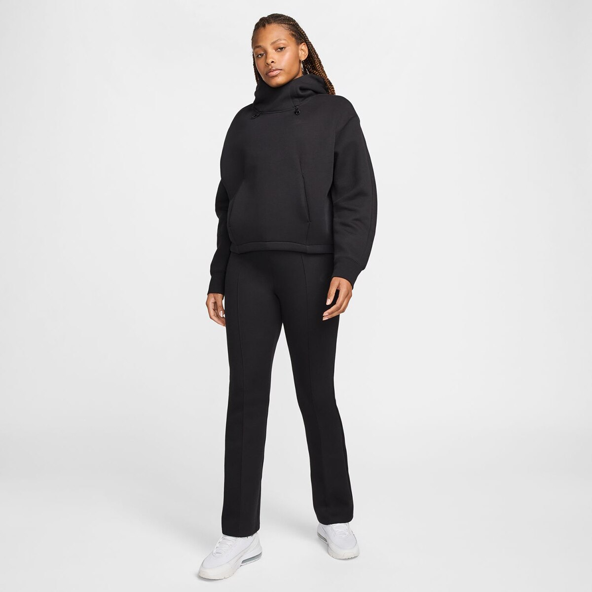 Sweatshirt de mulher Sportswear Tech Fleece Nike Preto-9