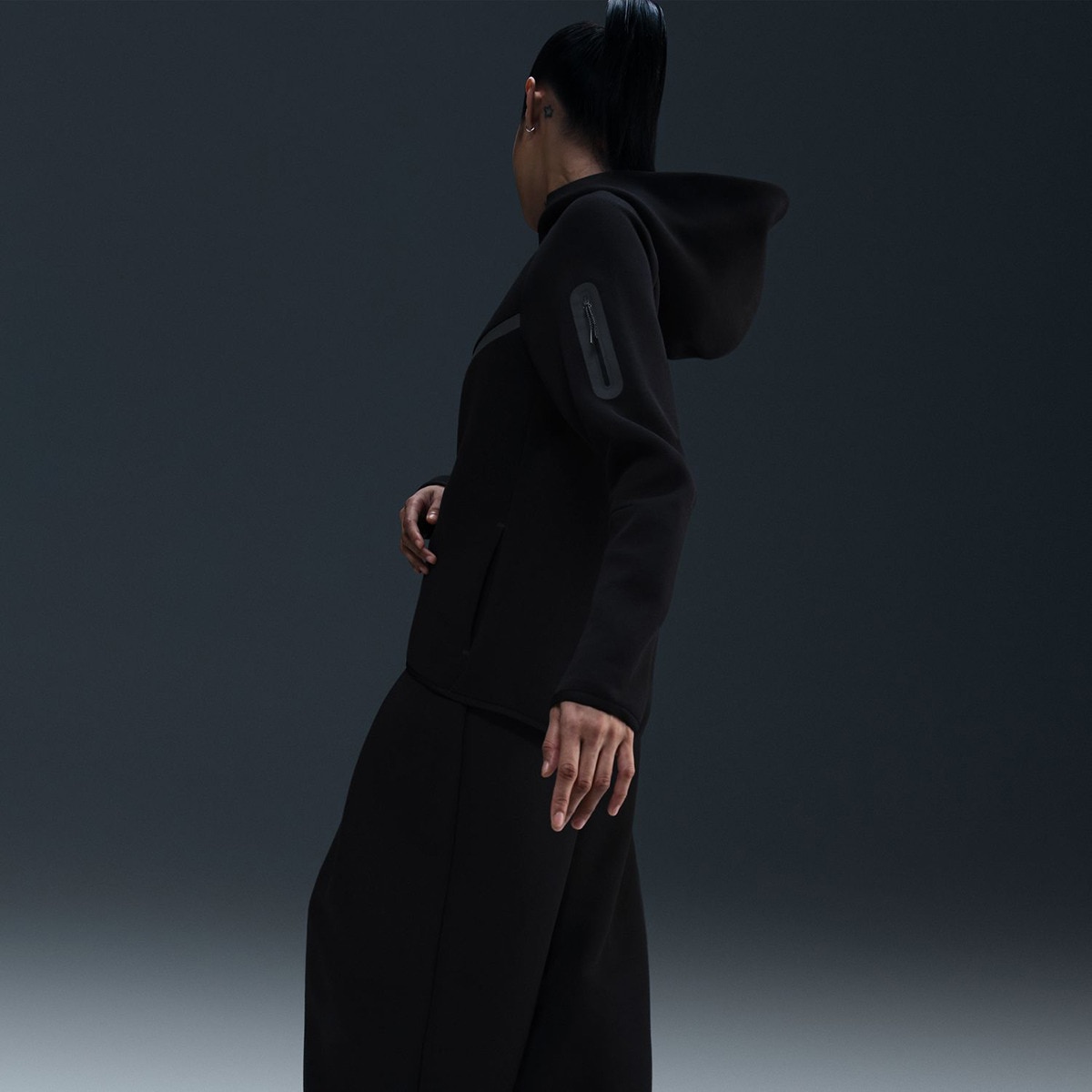 Sweatshirt Sportswear Tech Fleece Windrunner Preto-3