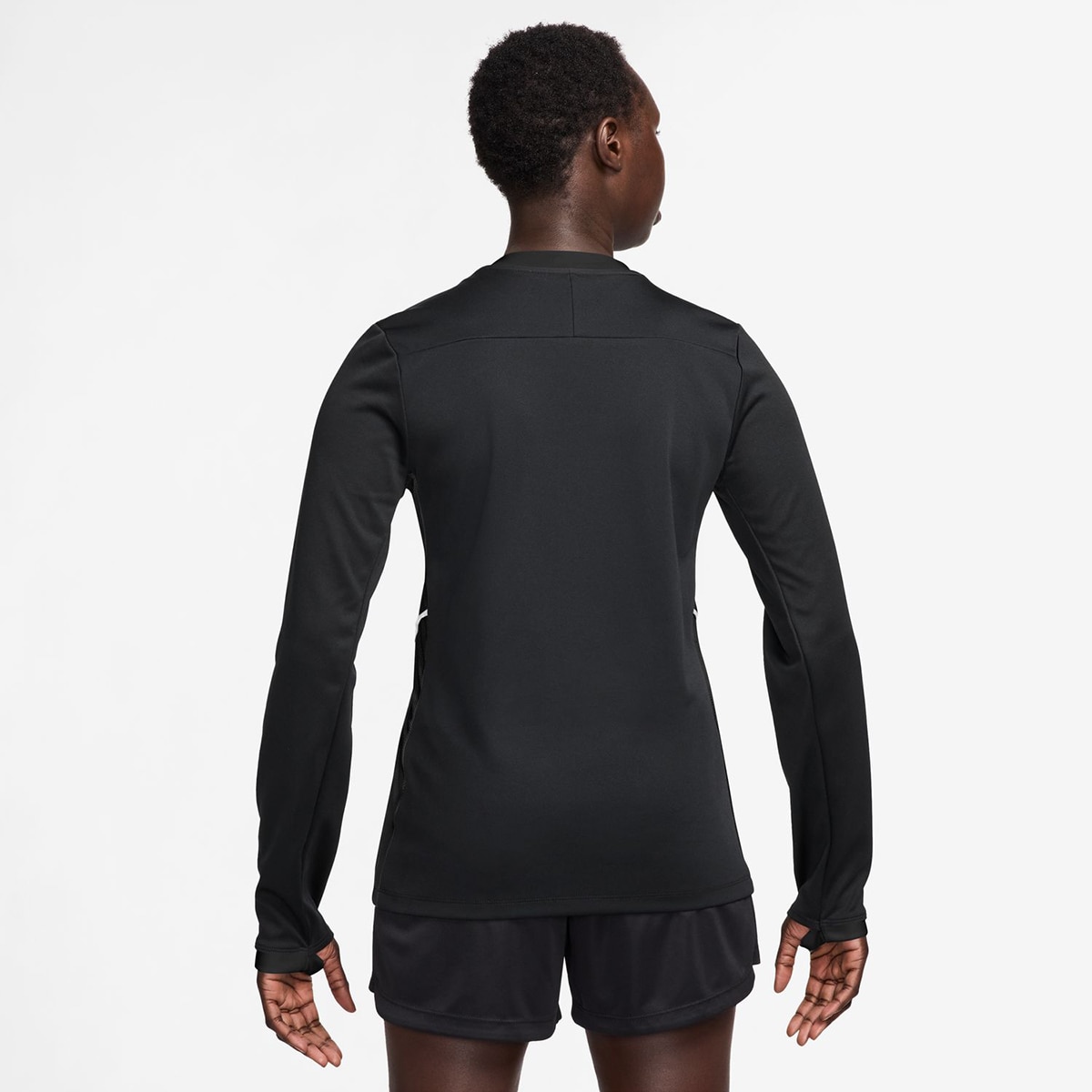 Camisola de Futebol de Manga Comprida de Mulher Dri-FIT Academy 25 Preto-2