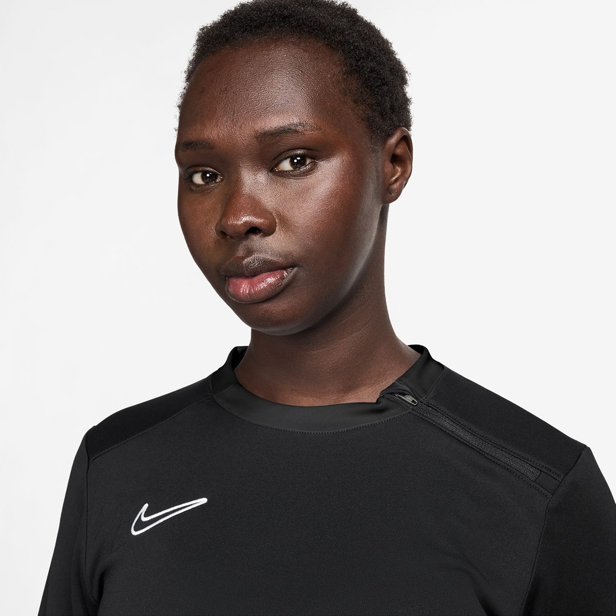 Camisola de Futebol de Manga Comprida de Mulher Dri-FIT Academy 25 Preto-3