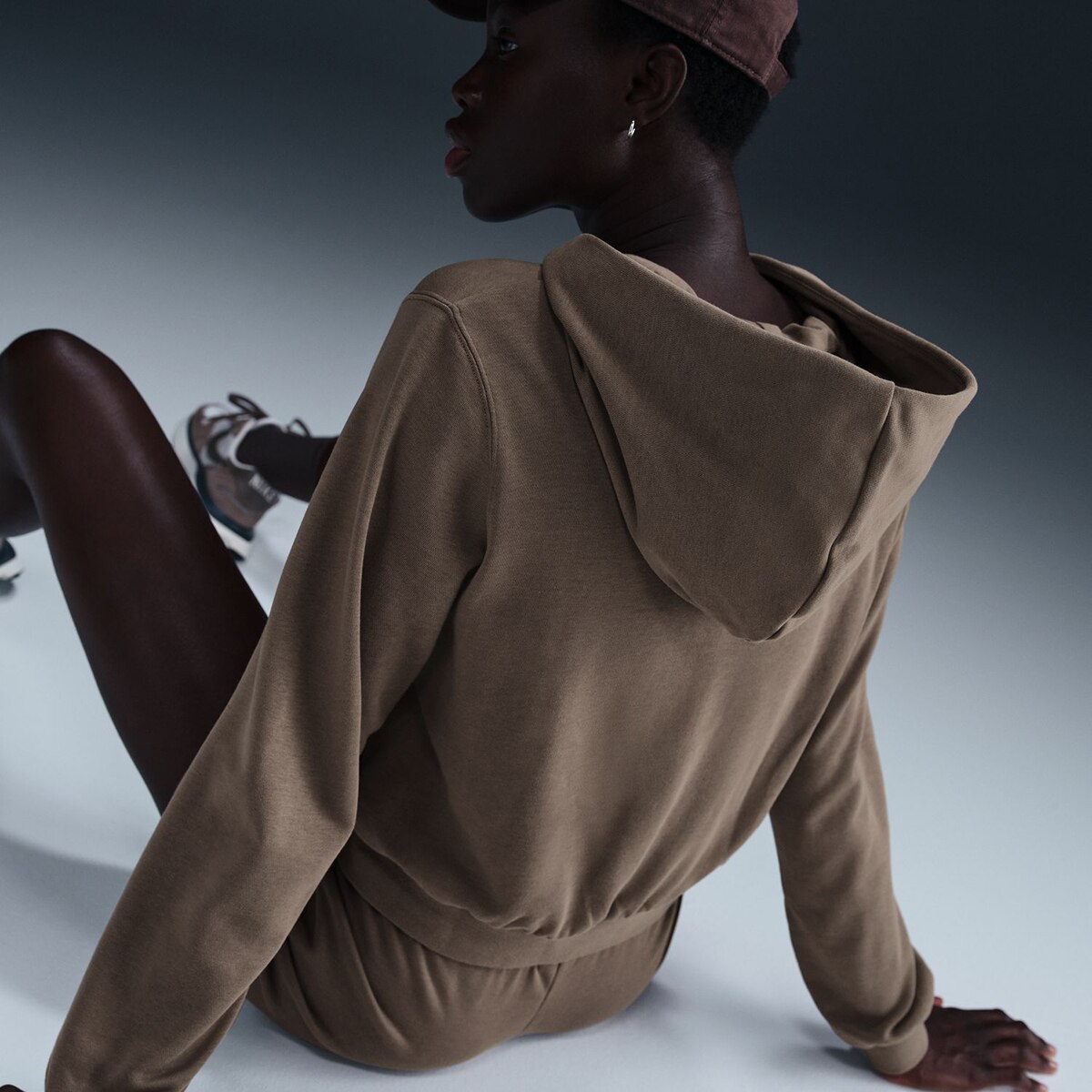 Sweatshirt de Mulher Sportswear Chill Terry Castanho-4