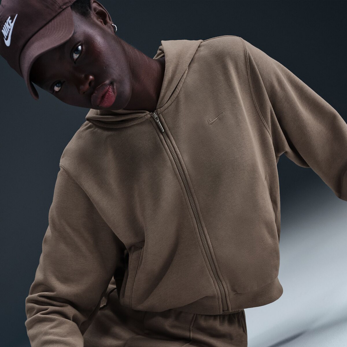 Sweatshirt de Mulher Sportswear Chill Terry Castanho-5