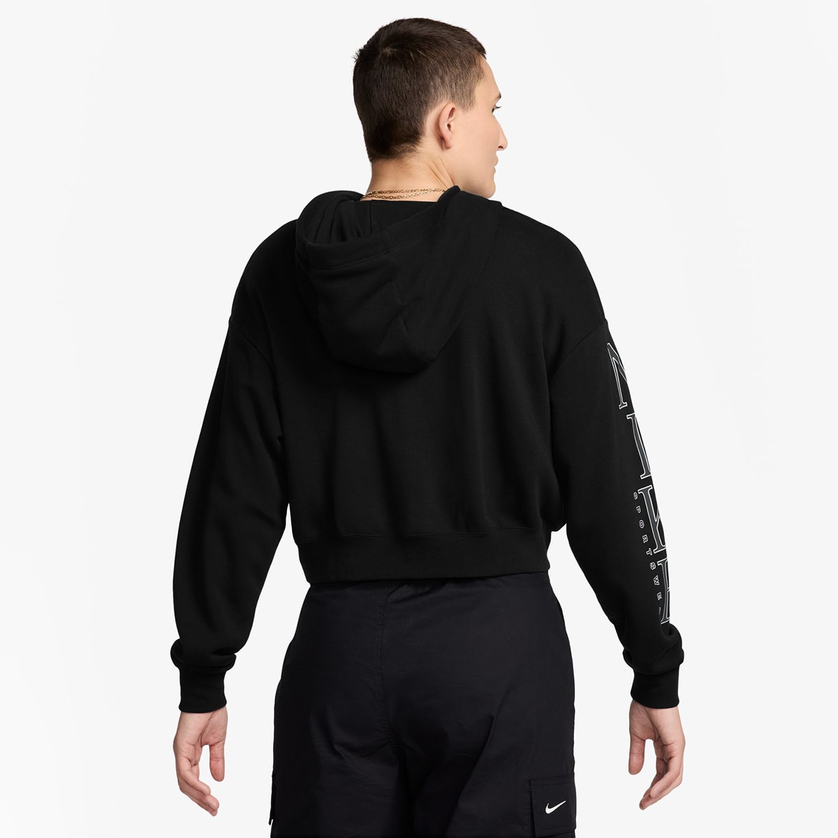 Sweatshirt de Mulher Sportswear Club Fleece Preto-2