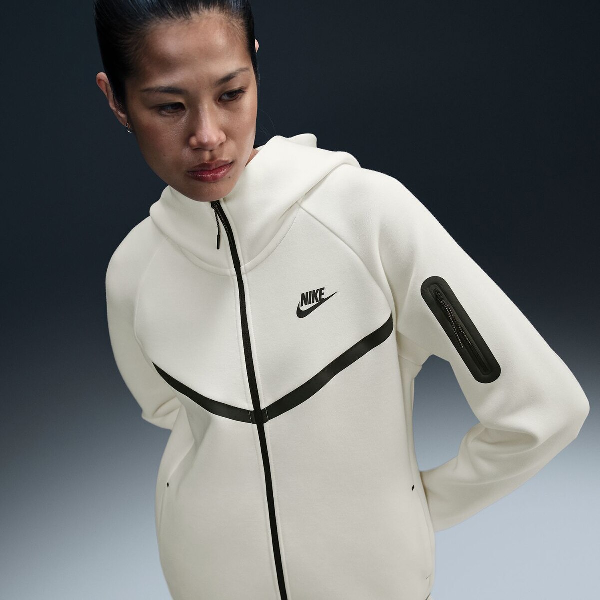 Sweatshirt Sportswear Tech Fleece Windrunner Branco-3