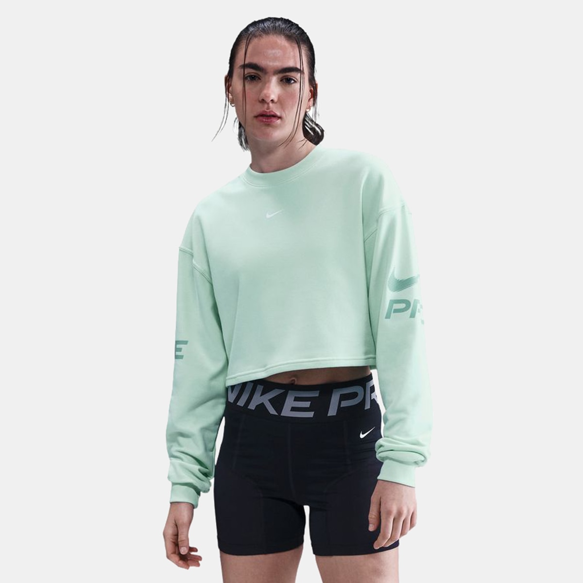 Sweatshirt de mulher Pro Nike Verde-1