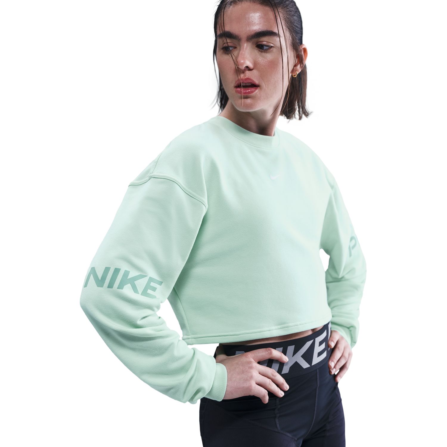 Sweatshirt de mulher Pro Nike Verde-3